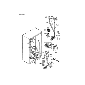 Ice And Water Diagram and Parts List for LRSPC2331T  LG Refrigerator