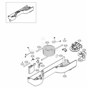Dispenser Parts Diagram and Parts List for 79432 ASWCSE7 LG Refrigerator