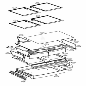 Refrigerator Parts Diagram and Parts List for 71329 AWBCSE2 LG Refrigerator