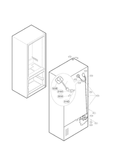 Ice Maker Parts Diagram and Parts List for LFX25971ST 02 LG Refrigerator