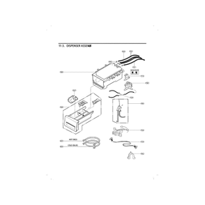 Dispenser Diagram and Parts List for WM4270HWA 01 LG Washer