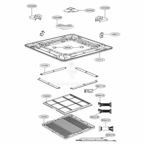 Main Diagram and Parts List for PTHEC1 ENCXLEU LG Air Conditioner