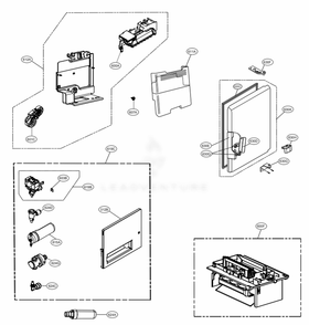 Part Location Diagram of ADQ75809303 LG FILTER ASSEMBLY,HEAD