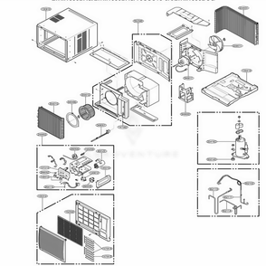 Part Location Diagram of 3041A30002D LG BASE Assembly,SINGLE