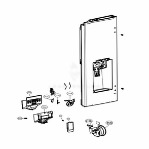 Part Location Diagram of ACQ88651527 LG COVER ASSEMBLY,DISPLAY