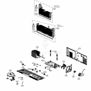 Cycle Parts Diagram and Parts List for LRFDS3016D ASBCNA0 LG Refrigerator