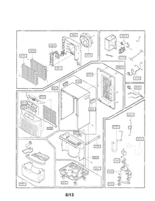 Part Location Diagram of 3090A10042P LG Cabinet