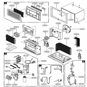 Part Location Diagram of ABQ74404918 LG CASE ASSEMBLY,CONTROL