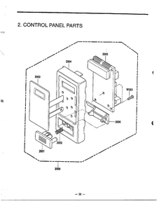 Microwave Assembly Complete Page 3 Diagram and Parts List for 9247  LG Microwave