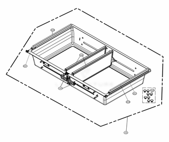 Full Convert Drawer Parts Diagram and Parts List for LRMDC2306D ASBCNA0 LG Refrigerator