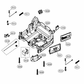 Base Assembly Diagram and Parts List for SKSDW2401S ASTESNA LG Range