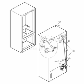 Valve And Water Tube Parts Diagram and Parts List for LMXS30796D ASBCNA0 LG Refrigerator