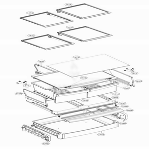 Refrigerator Parts Diagram and Parts List for LFD22786ST ASTCNA1 LG Refrigerator