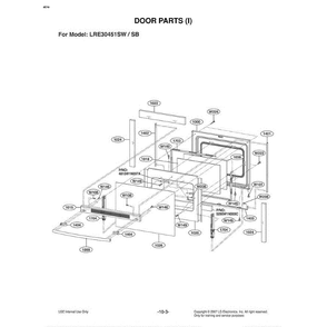 Section 5 Diagram and Parts List for LRE30451SW AWHELGA LG Range