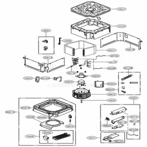Part Location Diagram of ADL55996003 LG EVAPORATOR ASSEMBLY,BEND