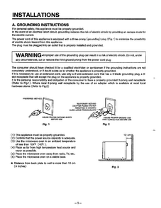 Installations Diagram and Parts List for MA-1164M  LG Microwave