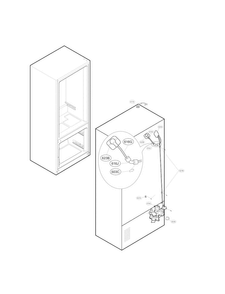 Water And Valve Parts Diagram and Parts List for LFX28968ST 03 LG Refrigerator