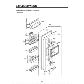 Part Location Diagram of 3806JA1143B LG Decor,Cover