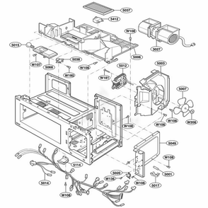 Interior Parts 2 Diagram and Parts List for 89942490 ALESEA LG Range