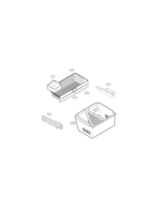 Freezer Diagram and Parts List for LFC23760ST 00 LG Refrigerator