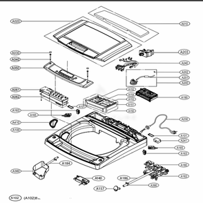 Part Location Diagram of AGL74134203 LG PANEL ASSEMBLY,REAR