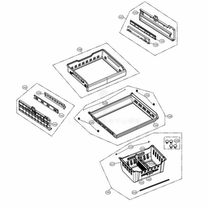Freezer Parts Diagram and Parts List for LMXS30796D ASBCNA0 LG Refrigerator