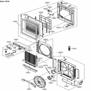 Indoor Unit Diagram and Parts List for LAN120HVP ANCAEUS LG Air Conditioner