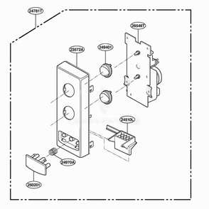Controller Parts Diagram and Parts List for MA6400W2 KMWEGSE LG Range