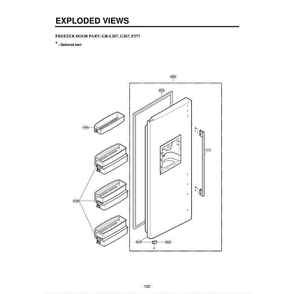 Section 1 Diagram and Parts List for LSC26945SW ASWCLGC LG Refrigerator