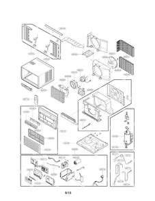 Part Location Diagram of 5421A90048A LG Evaporator Assembly,First