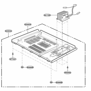 Part Location Diagram of 6170W1D091A LG TRANSFORMER,HIGH VOL