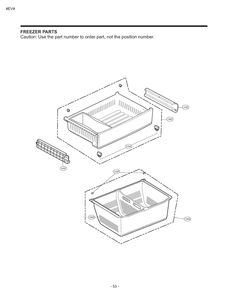 Freezer Parts Diagram and Parts List for GM-B268NQNP ASWCSE0 LG Refrigerator