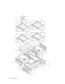 Refrigerator Parts Assembly Diagram and Parts List for LFC21770ST02  LG Refrigerator