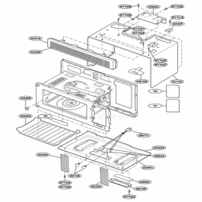 Part Location Diagram of 3530W0A001B LG GRILLE VENT MV-1320,