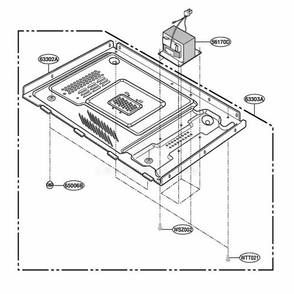 Base Plate Parts Diagram and Parts List for MA1720W CWHEGSE LG Wall Oven