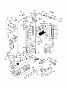 Case Parts Diagram and Parts List for 79572039112  Kenmore Refrigerator