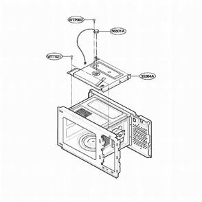 Sensor Parts Diagram and Parts List for JE1590SC ASBEGEU LG Range
