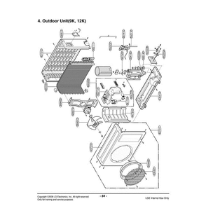 Section 2 Diagram and Parts List for HMH012KD1 ASICICT LG Air Conditioner