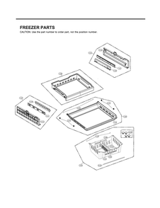 Freezer Parts Diagram and Parts List for GR-J31GHSJM ASBCNA2 LG Refrigerator