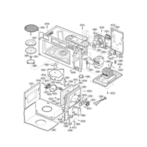 Part Location Diagram of EBJ60990804 LG TRANSFORMER HIGH VOLTAGE