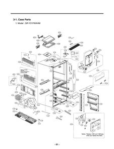 Diagram 5 Diagram and Parts List for GR-Y31FWAHM ASBCNA0 LG Refrigerator