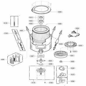 Part Location Diagram of 5231EA3002E LG FILTER ASSEMBLY,MESH