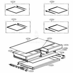Refrigerator Parts Diagram and Parts List for LFXC22526D ASBCNA0 LG Refrigerator