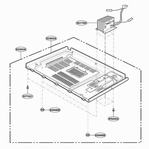 Base Plate Parts Diagram and Parts List for JES638WF KWHEGEU LG Range