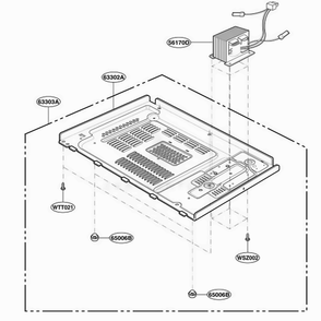 Base Plate Parts Diagram and Parts List for JES638WD01 CWHEGEU LG Range
