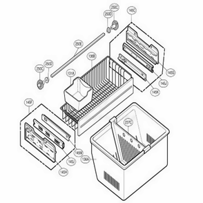Freezer Parts Diagram and Parts List for 78723 AST3SEF LG Refrigerator