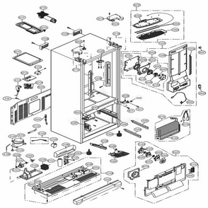 Part Location Diagram of EBR65002716 LG PCB Assembly Main