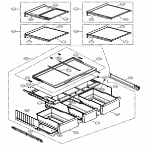 Refrigerator Parts Diagram and Parts List for LMXS30756S ASTCNA0 LG Refrigerator
