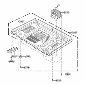 Base Plate Parts Diagram and Parts List for LTRM1240ST CSSELGA LG Wall Oven
