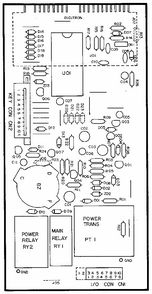 Power And Control Circuit Board Diagram and Parts List for 7218942580  Kenmore Microwave